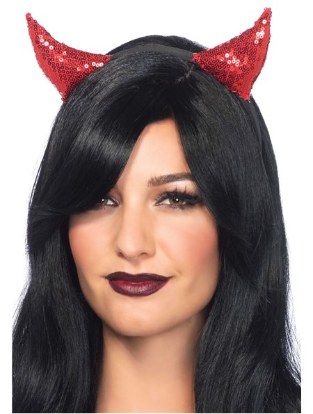 Диявольські ріжки з паєтками Leg Avenue Sequin devil horns