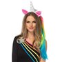 Обруч ріг єдинорога Leg Avenue Magical Unicorn Headband, з райдужною гривою