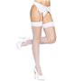 Панчохи-сітка зі швом Leg Avenue Backseam Thigh Highs White, one size