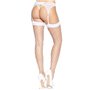 (SALE) Панчохи у велику сітку Leg Avenue Fence Net Thigh Highs White, one size SO7988 Leg Avenue (США) фото - Luxbikini