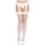Панчохи-сітка для кріплення на пояс Leg Avenue Nylon Fishnet Thigh Highs One size, White