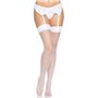 Панчохи-сітка для кріплення на пояс Leg Avenue Nylon Fishnet Thigh Highs One size, White