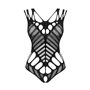 Боді з великими вирізами Obsessive B139 crotchless teddy S/M/L, з доступом