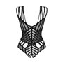 Боді з великими вирізами Obsessive B139 crotchless teddy S/M/L, з доступом