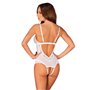 Еротичне напівпрозоре боді Obsessive Heavenlly crotchless teddy XL/2XL, з доступом