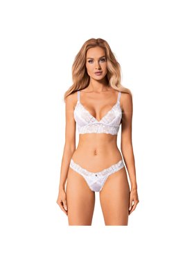 Еротичний комплект Obsessive Heavenlly 2-pcs set XL/2XL, бюстгальтер і танга
