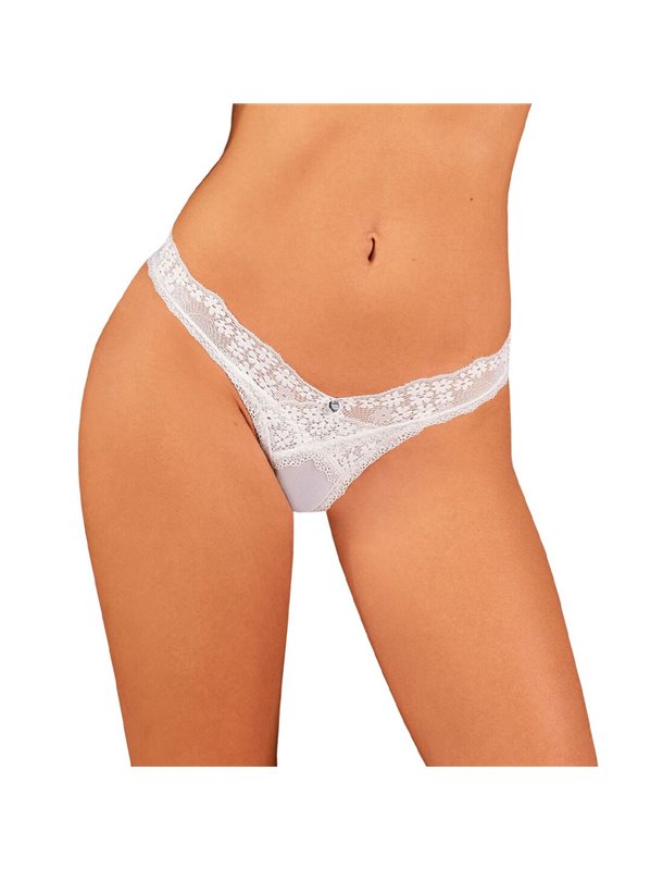 (SALE) Мереживні танга Obsessive Heavenlly thong XS/S SO8185 Obsessive (Польща) фото - Luxbikini