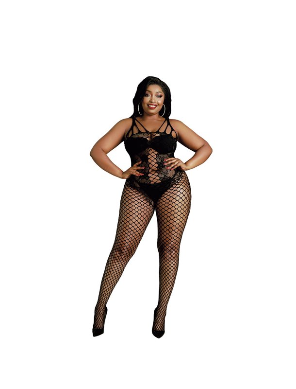 Бодістокінг Moonlight Plus Model 04 XL-XXXL Black, з доступом