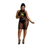 Сукня-бодістокінг Moonlight Plus Model 06 XL-XXXL Black SO8197 Moonlight (Іспанія) фото - Luxbikini