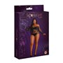 Сітчасте боді зі стразами Moonlight Plus Model 09 XL-XXXL Black, відкриті плечі