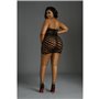 Сукня-бодістокінг Moonlight Plus Model 10 XL-XXXL Black SO8201 Moonlight (Іспанія) фото - Luxbikini
