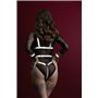 Жіноча збруя з ланцюгом та фіксаторами Feral Feelings Harness with Cuffs White