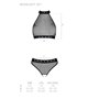 Білизна з відкритим доступом Passion MOONLIGHT SET S/M black, топ, стрінги