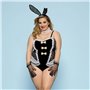 Еротичний костюм зайчика JSY «Пристрасна Медісон» Plus Size, Black, боді, вушка, рукавички, хвіст, ч SO8374 JSY (Китай) фото ...
