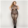 Мереживний бодістокінг JSY «Гаряча Хейлі» Plus Size, Black, халтер, імітація панчіх, відкритий досту SO8390 JSY (Китай) фото ...