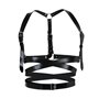 Шкіряна портупея Art of Sex - Melani Leather harness, Чорна L-2XL