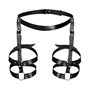 Шкіряні гартери Art of Sex - Melani Leather garters, Чорні XS-M