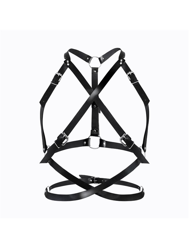 Портупея жіноча Art of Sex - Agnessa Leather harness, Чорний XS-M