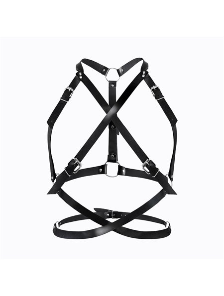 Портупея жіноча Art of Sex - Agnessa Leather harness, Чорний XS-M