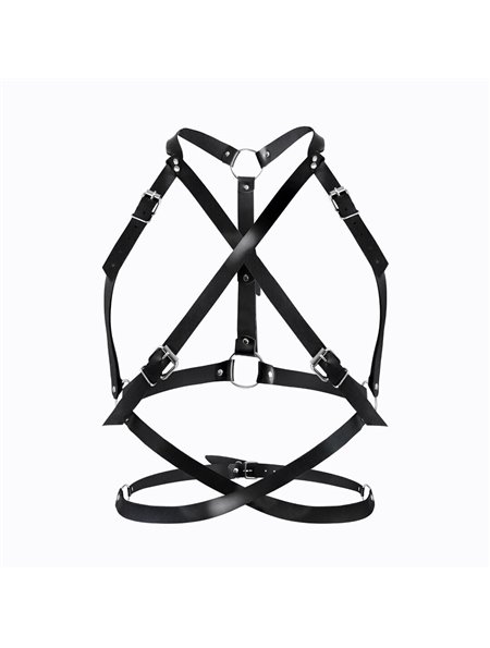 Портупея жіноча Art of Sex - Agnessa Leather harness, Чорний L-2XL