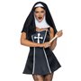 Костюм черниці Leg Avenue Naughty Nun S, сукня, головний убір