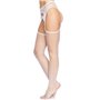 Панчохи-сітка Leg Avenue Net stockings with garter belt One size White, пояс, підв’язки SO8578 Leg Avenue (США) фото - Luxbikini