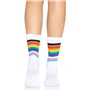 Шкарпетки жіночі в смужку Leg Avenue Pride crew socks Rainbow, 37–43 розмір SO8584 Leg Avenue (США) фото - Luxbikini