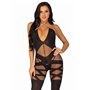 Бодістокінг Leg Avenue Illusion halter bodystocking One size Black, доступ SO8619 Leg Avenue (США) фото - Luxbikini