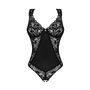 Мереживне боді Obsessive Donna Dream crotchless teddy M/L Black, відкритий доступ