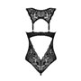 Мереживне боді Obsessive Donna Dream crotchless teddy M/L Black, відкритий доступ