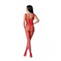 Бодістокінг з крилами Passion BS098 One Size, red, середня сітка, відкритий доступ SO8936 Passion (Польща) фото - Luxbikini