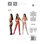 Еротичні колготки-бодістокінг зі шнурівкою на стегнах Passion S026 One Size, white, з доступом SO8950 Passion (Польща) фото -...