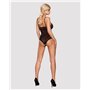 Мереживне боді з доступом Obsessive 818-TED-1 teddy M/L, чорне