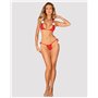 Комплект білизни з помпонами Obsessive Bobble Girl, червоний SO9024 Obsessive (Польща) фото - Luxbikini