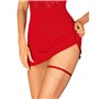 Гартер Obsessive Ingridia garter O/S, червоний