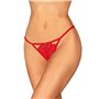 Трусики з доступом Obsessive Ingridia crotchless thong XL/2XL, червоні SO9045 Obsessive (Польща) фото - Luxbikini