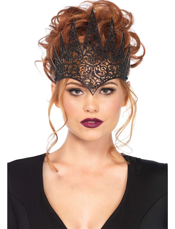 Широка корона Leg Avenue Die Cut Royal Crown, чорна