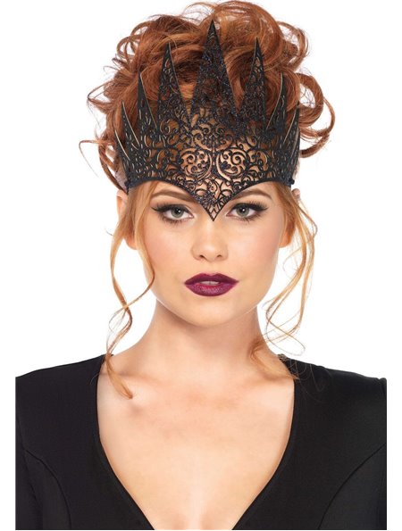 Широка корона Leg Avenue Die Cut Royal Crown, чорна