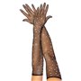 Довгі сітчасті рукавички Leg Avenue Rhinestone opera length gloves, з камінням, One Size