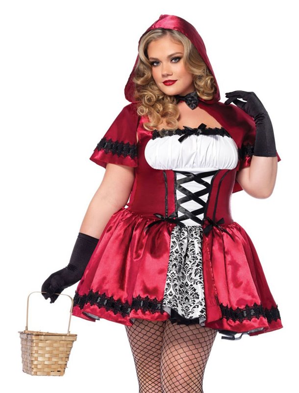 Еротичний костюм Червоної шапочки Leg Avenue Gothic Red Riding Hood 3X–4X, сукня, накидка SO9127 Leg Avenue (США) фото - Luxb...