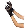 Короткі рукавички Leg Avenue Floral lace wristlength gloves Black
