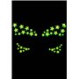 Прикраса-зірочки для тіла Leg Avenue Celeste face jewels sticker, наліпки, світяться у темряві