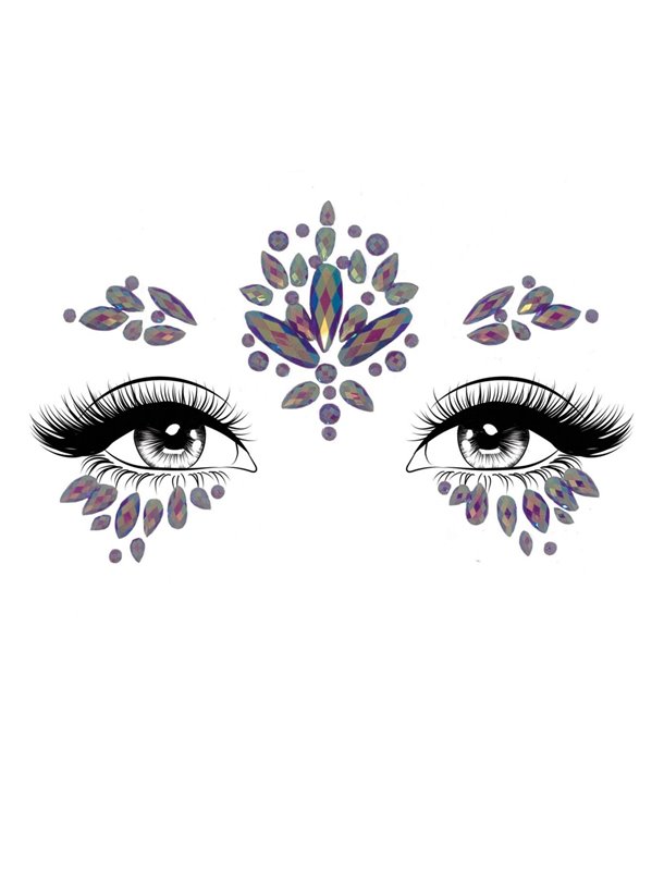Стрази-прикраси для обличчя Leg Avenue Verity face jewels sticker, наліпки