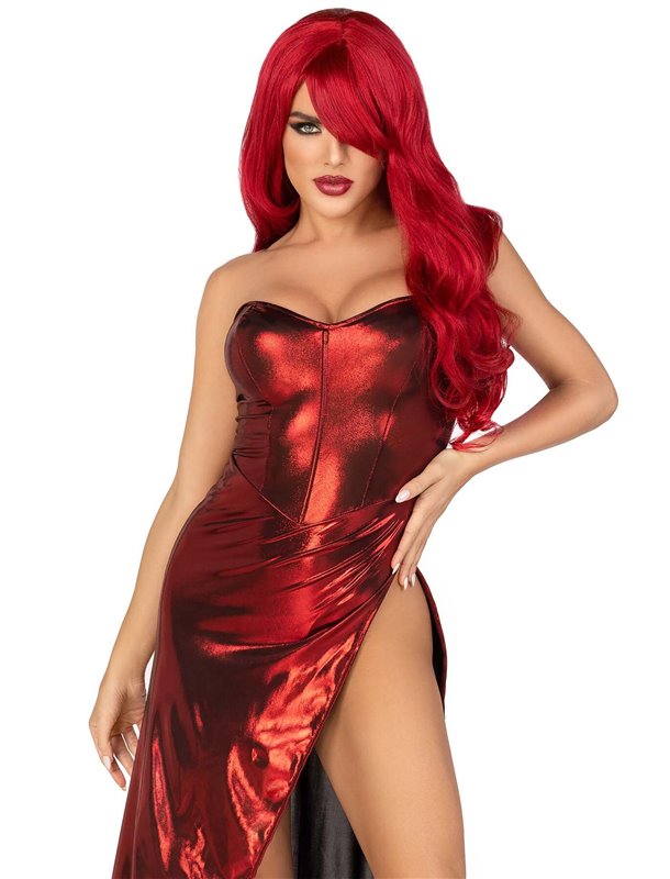 Еротична сукня Leg Avenue Shimmer bodysuit with skirt S SO9185 Leg Avenue (США) фото - Luxbikini