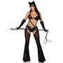 Еротичний костюм кішечки-пані Leg Avenue Mistress Kitty S, рукавички, комбінезон, маска SO9200 Leg Avenue (США) фото - Luxbikini