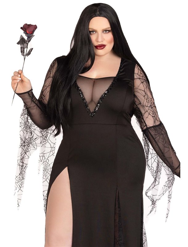 Костюм Мортіші Аддамс Leg Avenue Sexy Spooky Morticia 1X–2X SO9218 Leg Avenue (США) фото - Luxbikini