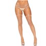 Пояс для панчіх зі стреп Leg Avenue Strappy Rhinestone Garterbelt Nude One Size, стрази SO9144 Leg Avenue (США) фото - Luxbikini