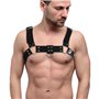 Чоловіча портупея на груди Feral Feelings - Bulldog Harness Black