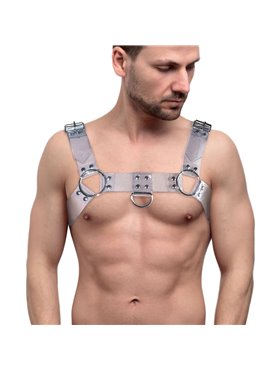 Чоловіча портупея на груди Feral Feelings - Bulldog Harness Trasparent