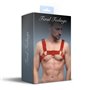 Чоловіча портупея на груди Feral Feelings - Bulldog Harness Red